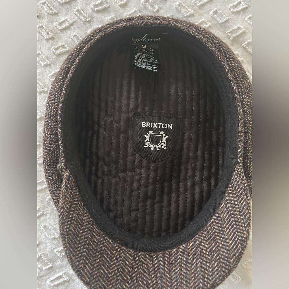 Brixton brood plaid brown/khaki herringbone cap